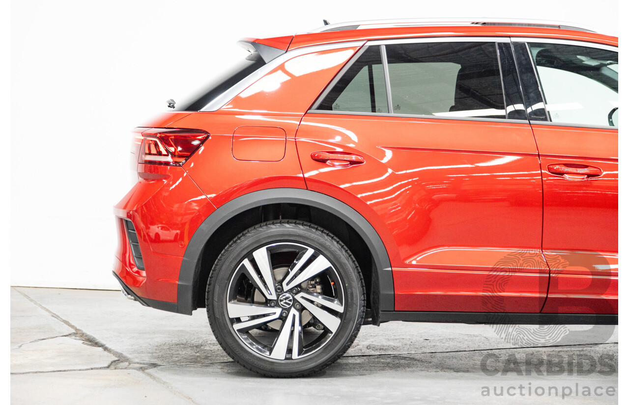 02/2023 Volkswagen T-Roc 140TSI R-Line (AWD) D1 MY23 Update 4D Wagon Kings Red Turbo 2.0L