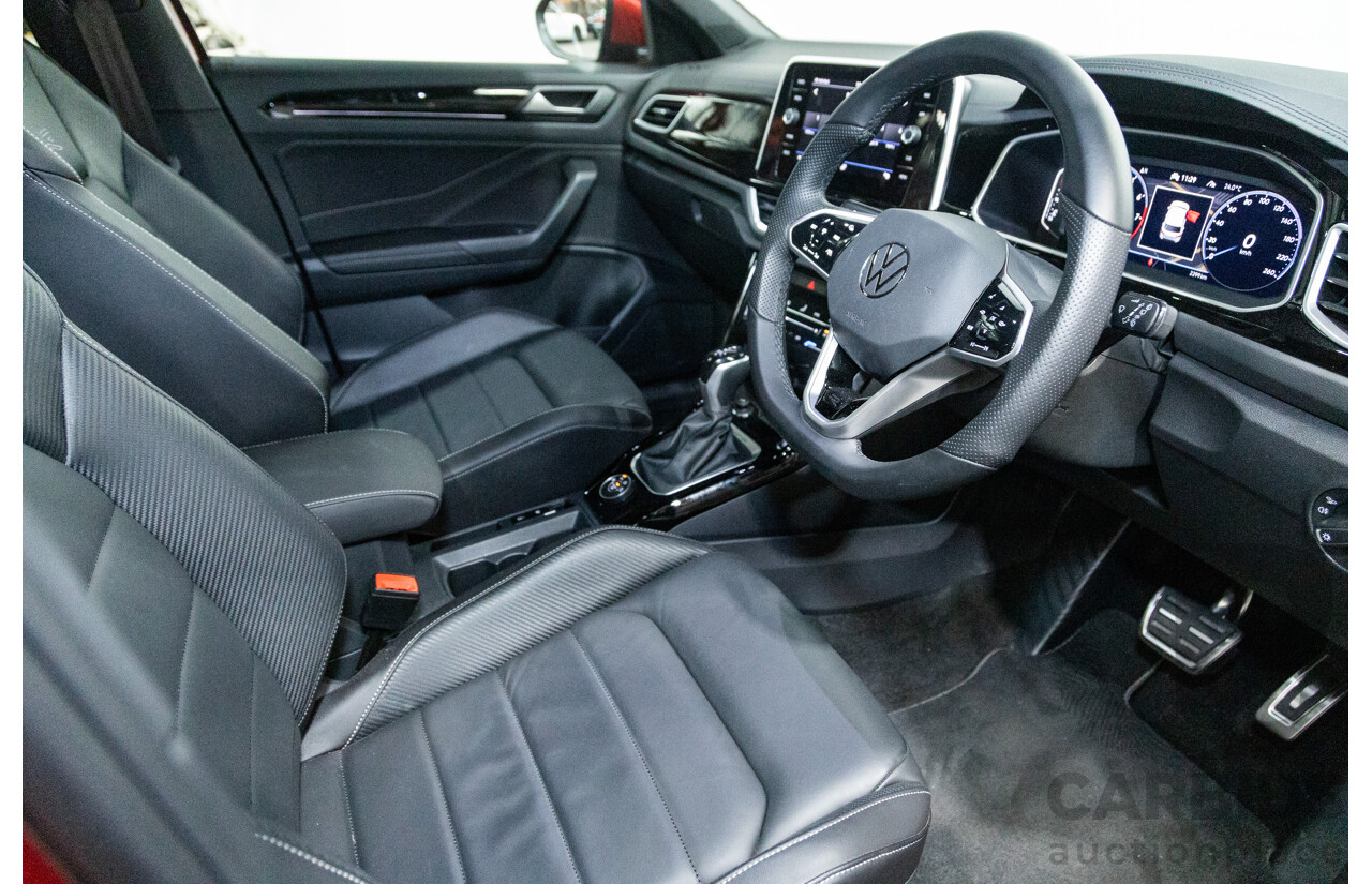 02/2023 Volkswagen T-Roc 140TSI R-Line (AWD) D1 MY23 Update 4D Wagon Kings Red Turbo 2.0L