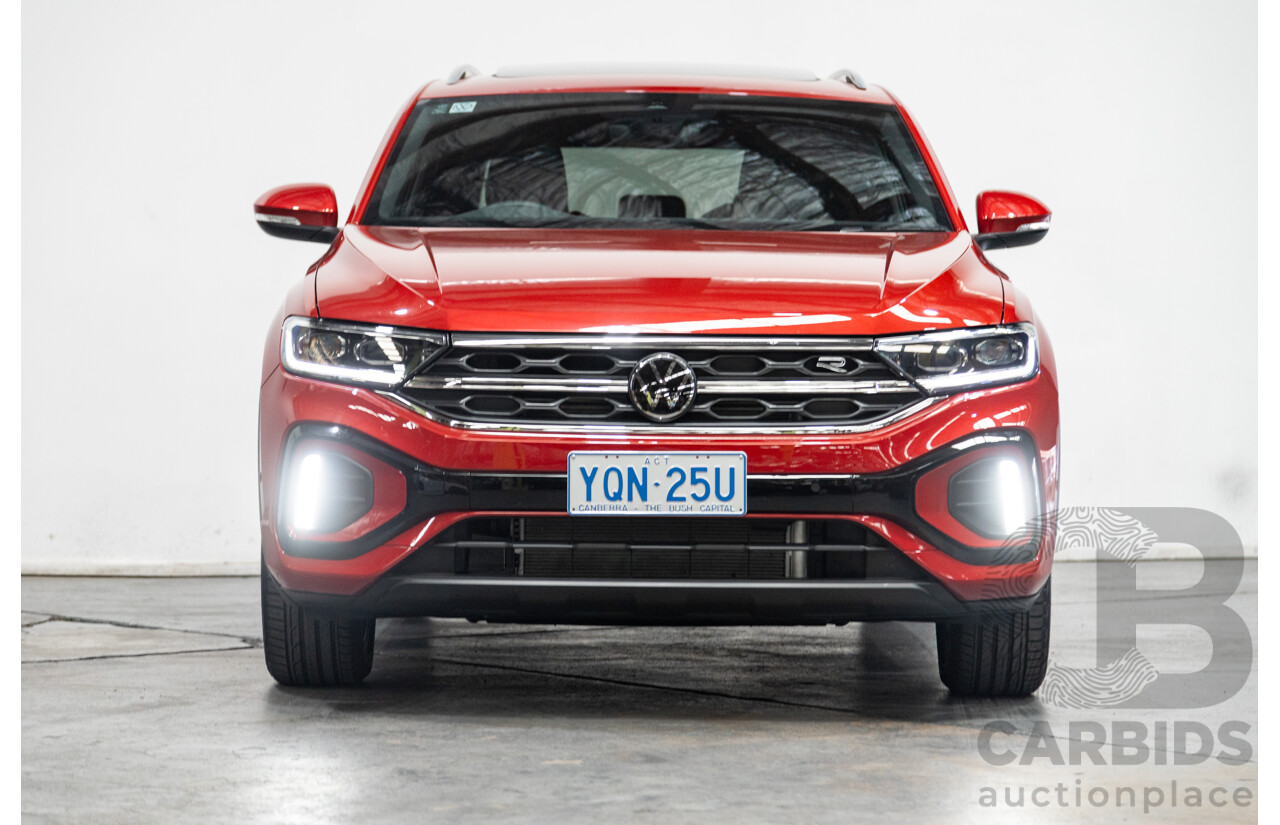 02/2023 Volkswagen T-Roc 140TSI R-Line (AWD) D1 MY23 Update 4D Wagon Kings Red Turbo 2.0L