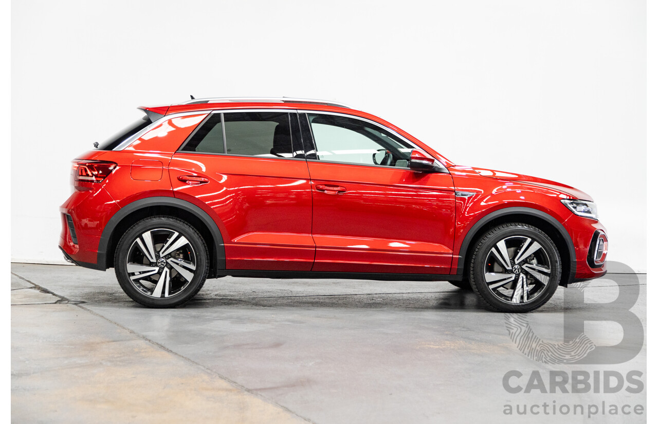 02/2023 Volkswagen T-Roc 140TSI R-Line (AWD) D1 MY23 Update 4D Wagon Kings Red Turbo 2.0L