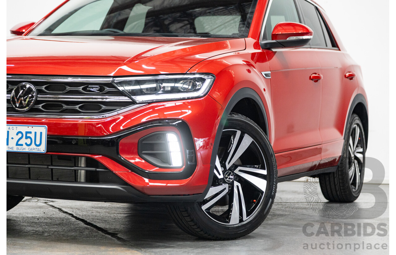02/2023 Volkswagen T-Roc 140TSI R-Line (AWD) D1 MY23 Update 4D Wagon Kings Red Turbo 2.0L