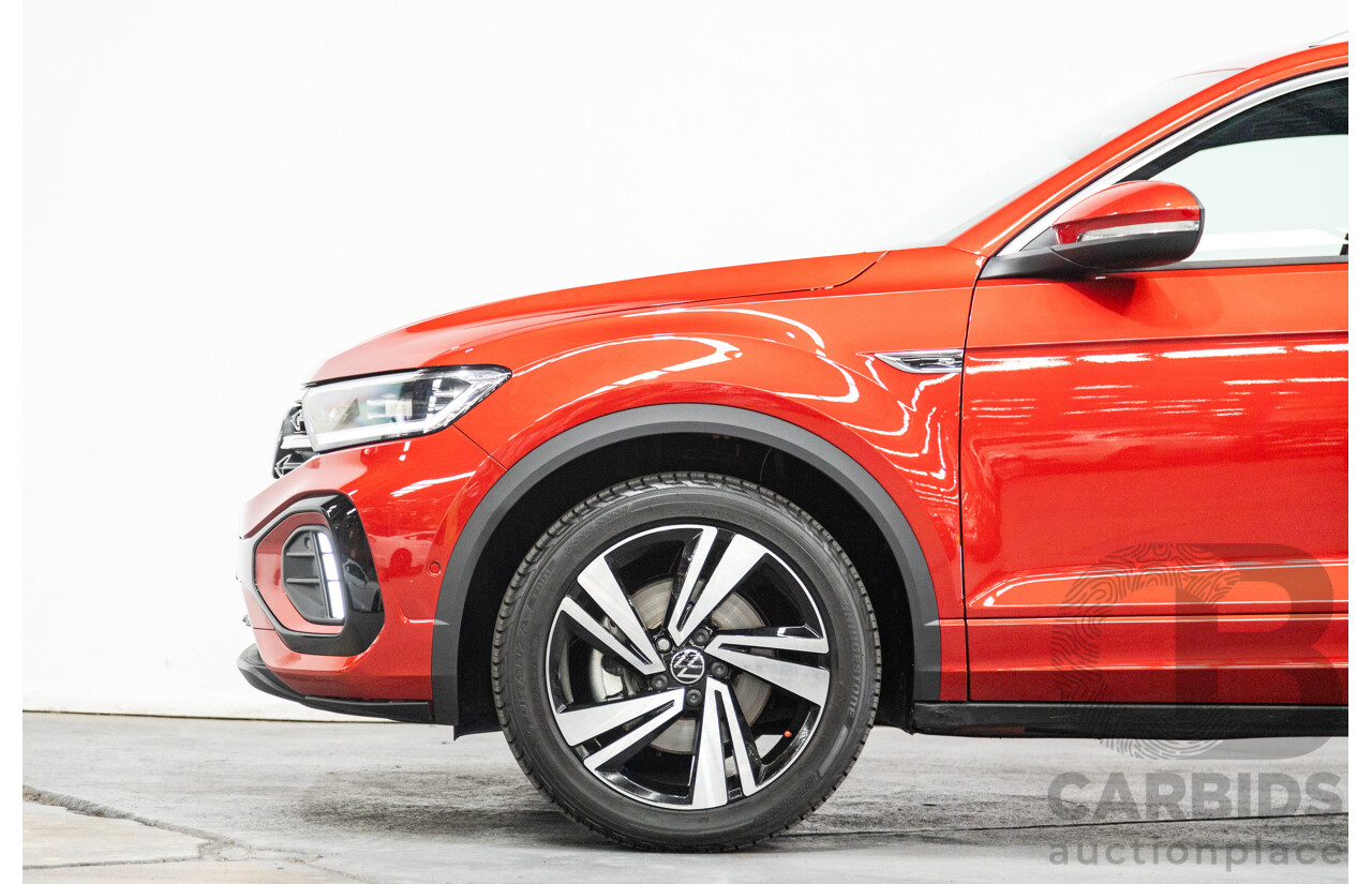 02/2023 Volkswagen T-Roc 140TSI R-Line (AWD) D1 MY23 Update 4D Wagon Kings Red Turbo 2.0L
