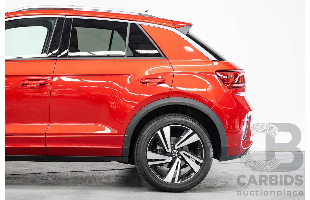 02/2023 Volkswagen T-Roc 140TSI R-Line (AWD) D1 MY23 Update 4D Wagon Kings Red Turbo 2.0L