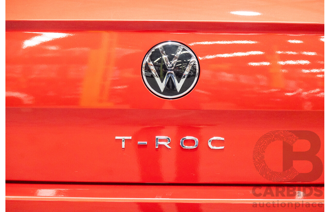 02/2023 Volkswagen T-Roc 140TSI R-Line (AWD) D1 MY23 Update 4D Wagon Kings Red Turbo 2.0L