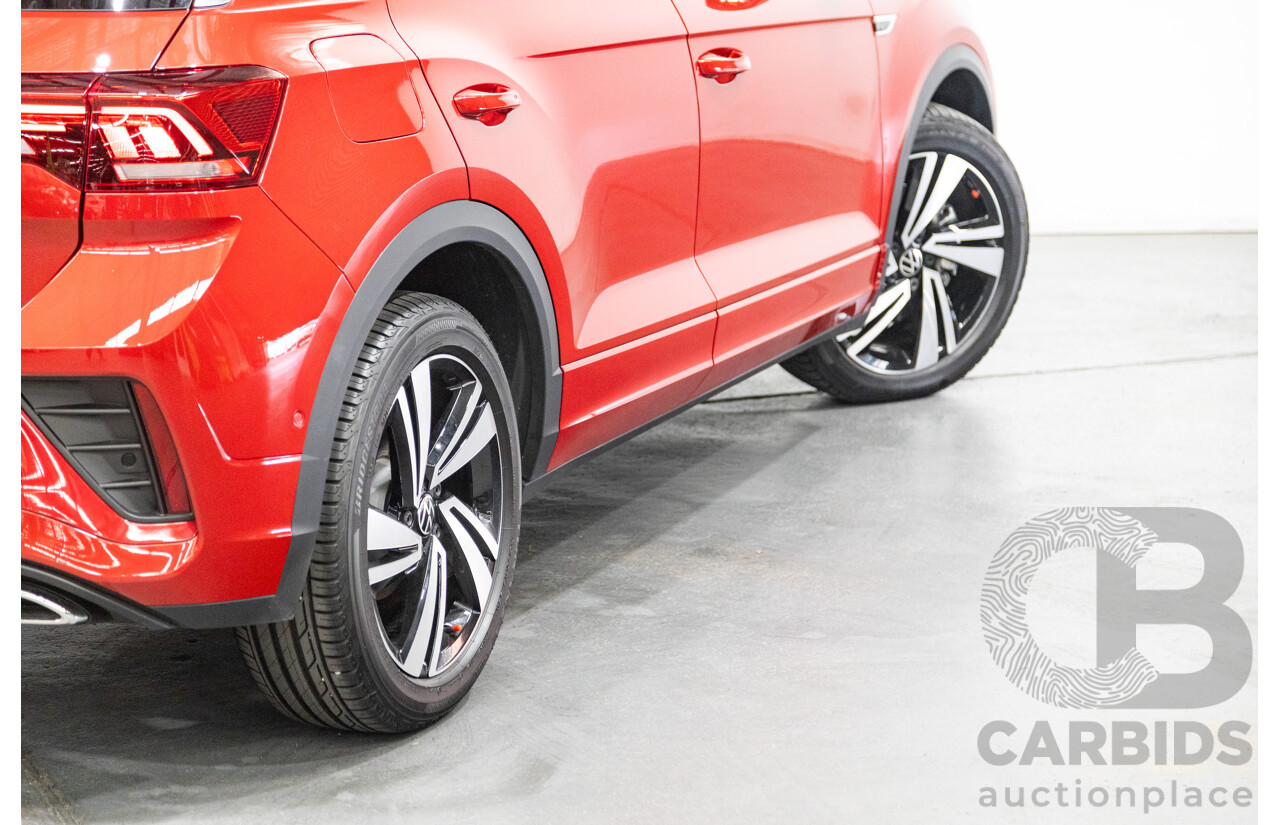 02/2023 Volkswagen T-Roc 140TSI R-Line (AWD) D1 MY23 Update 4D Wagon Kings Red Turbo 2.0L