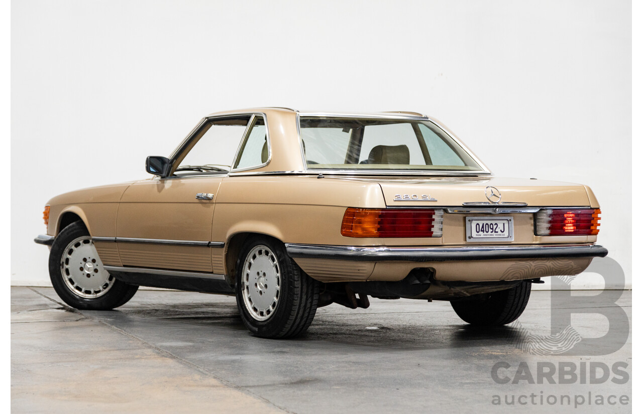 10/1983 Mercedes Benz 380 SL 2d Convertible Champagne Metallic V8 3.8L