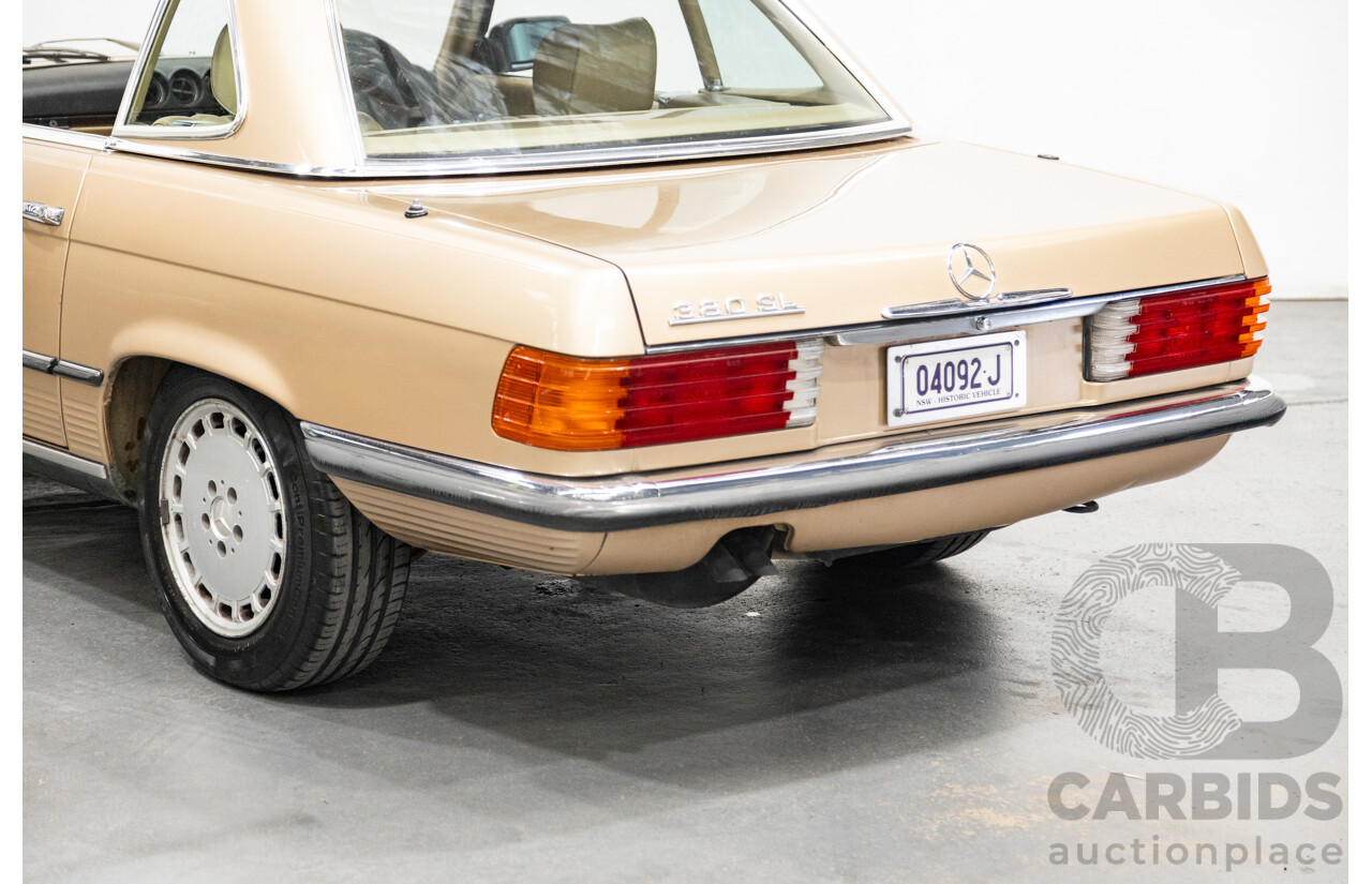 10/1983 Mercedes Benz 380 SL 2d Convertible Champagne Metallic V8 3.8L