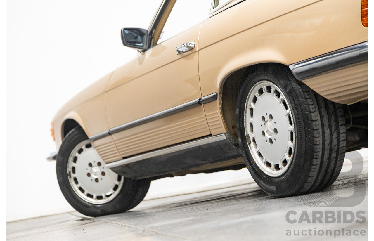 10/1983 Mercedes Benz 380 SL 2d Convertible Champagne Metallic V8 3.8L