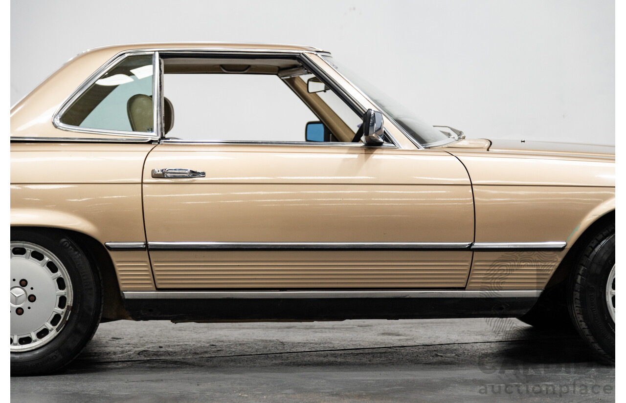 10/1983 Mercedes Benz 380 SL 2d Convertible Champagne Metallic V8 3.8L