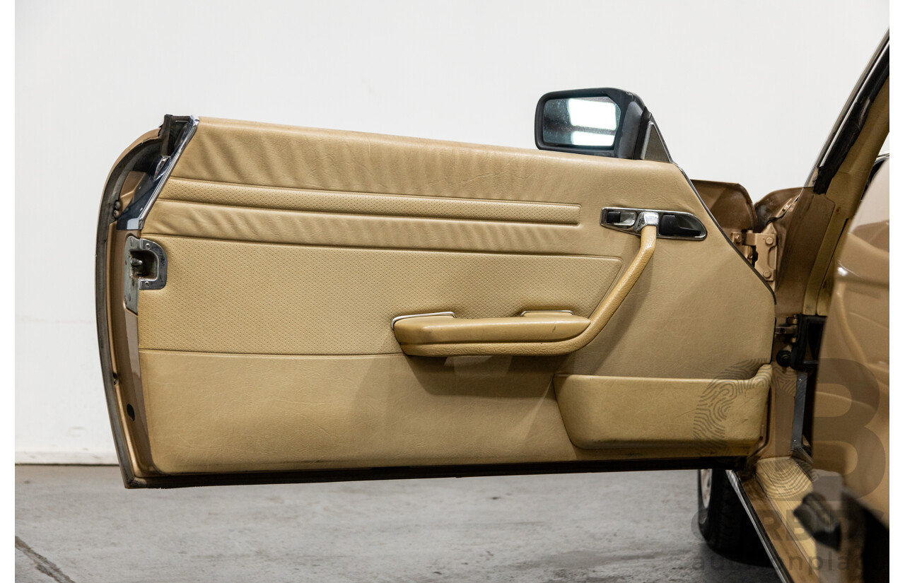 10/1983 Mercedes Benz 380 SL 2d Convertible Champagne Metallic V8 3.8L