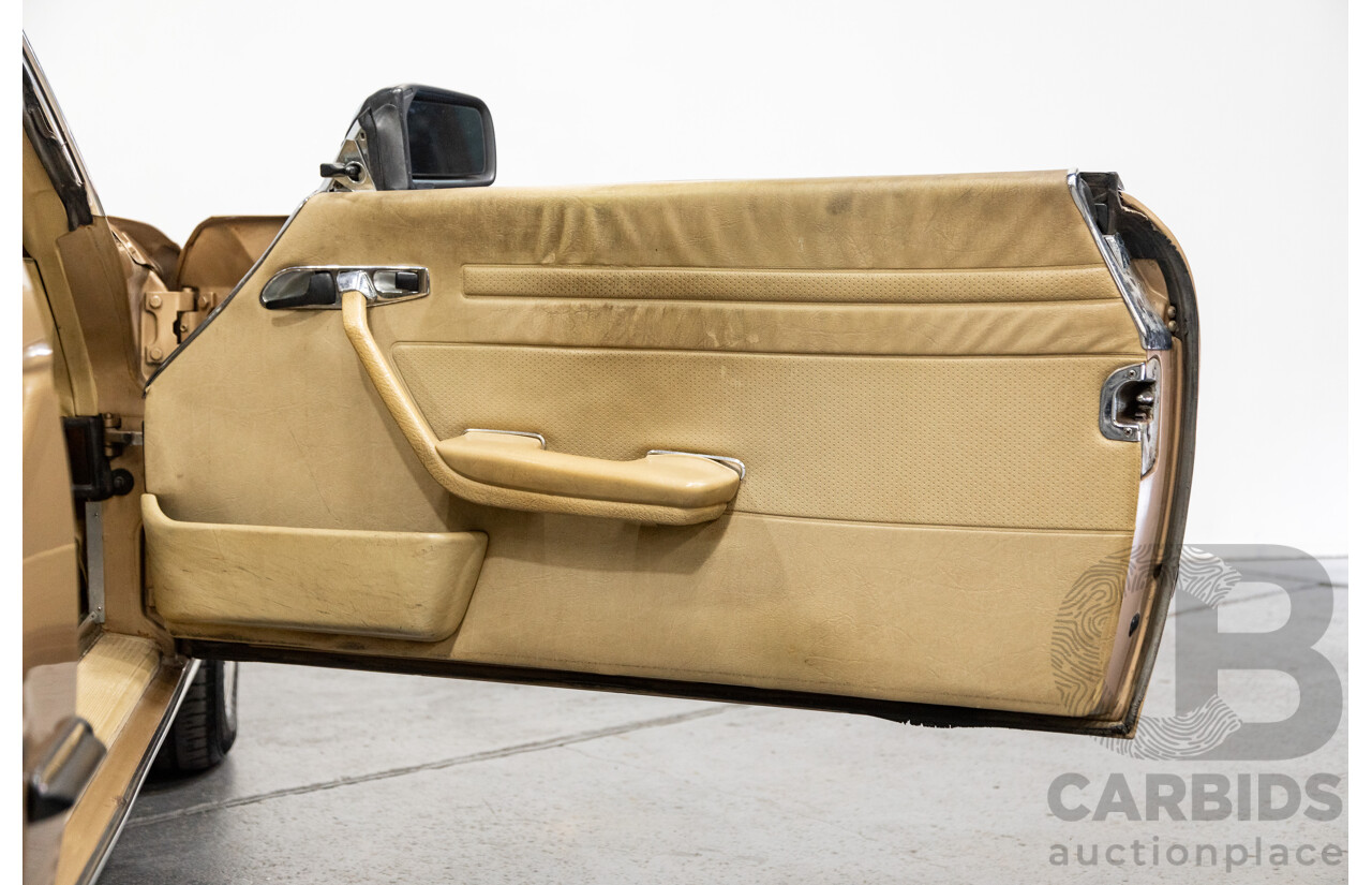 10/1983 Mercedes Benz 380 SL 2d Convertible Champagne Metallic V8 3.8L