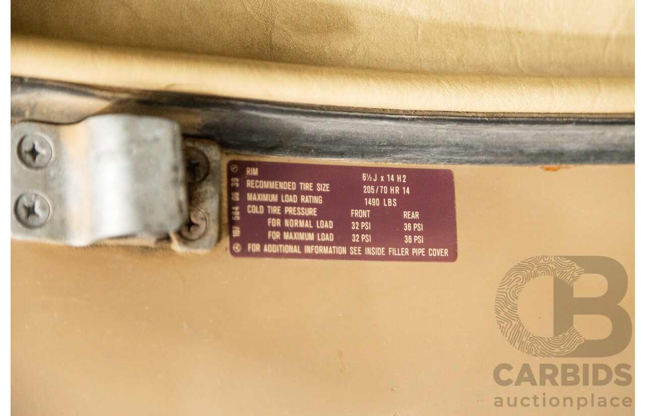 10/1983 Mercedes Benz 380 SL 2d Convertible Champagne Metallic V8 3.8L