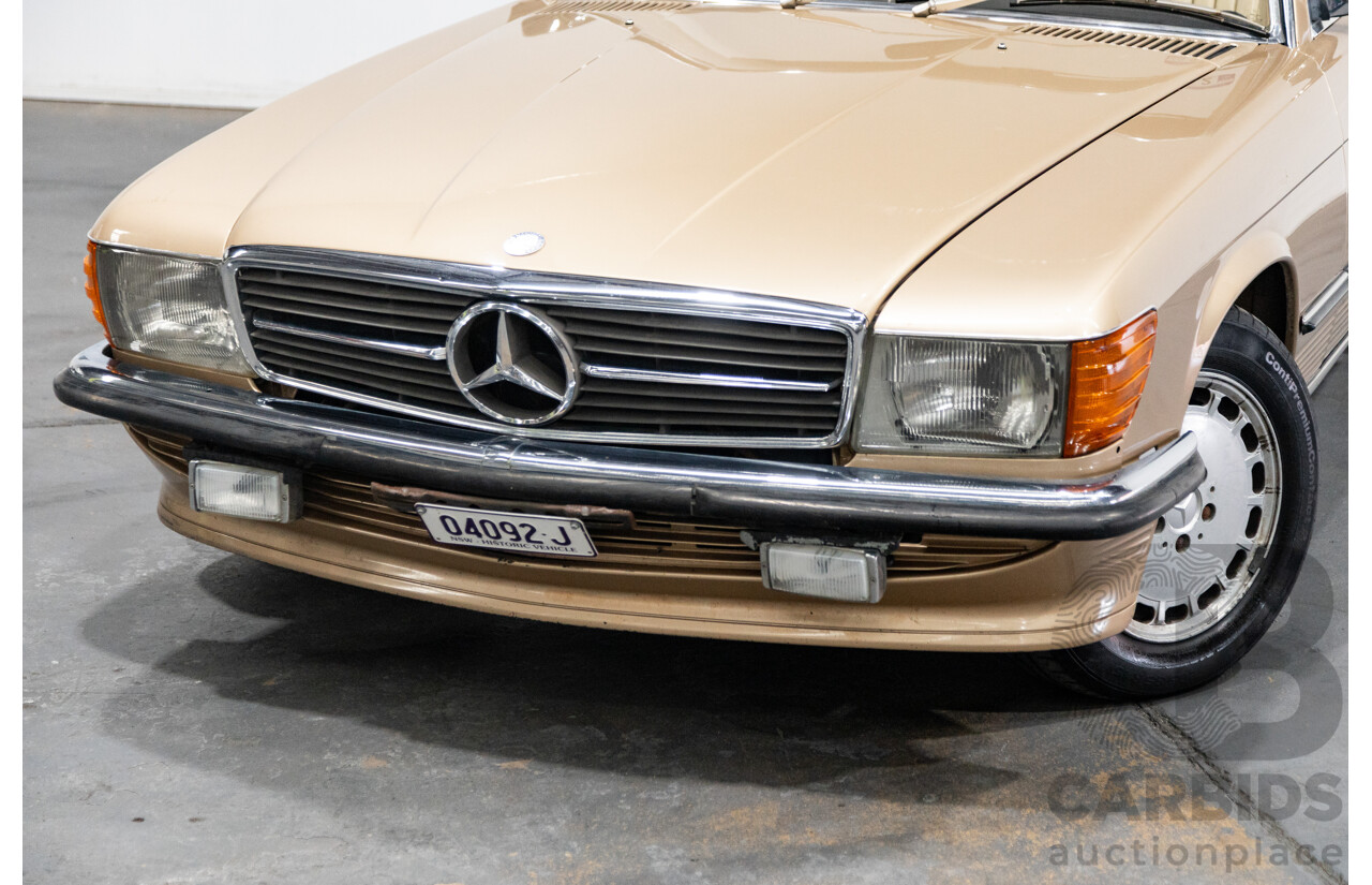 10/1983 Mercedes Benz 380 SL 2d Convertible Champagne Metallic V8 3.8L