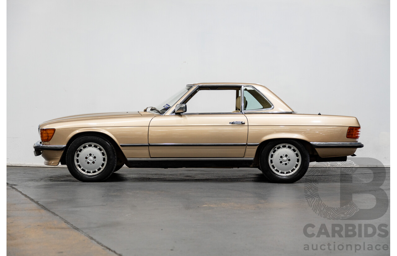 10/1983 Mercedes Benz 380 SL 2d Convertible Champagne Metallic V8 3.8L