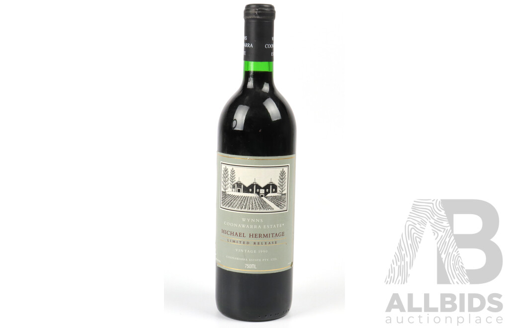 Wynns Coonawarra Estate Michael Hermitage Vintage 1990