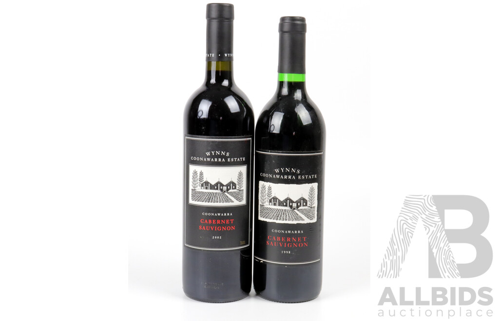 Wynns Coonawarra Estate Cabernet Sauvignon Vintage 1998 and 2002
