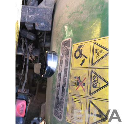 2016 John Deere 4105 FWA ROPS Tractor with 4 in 1 1700mm Bucket and Fieldquip Sabre Lifestyle Series 1500 Slasher