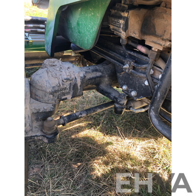 2016 John Deere 4105 FWA ROPS Tractor with 4 in 1 1700mm Bucket and Fieldquip Sabre Lifestyle Series 1500 Slasher