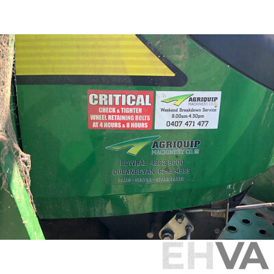 2016 John Deere 4105 FWA ROPS Tractor with 4 in 1 1700mm Bucket and Fieldquip Sabre Lifestyle Series 1500 Slasher