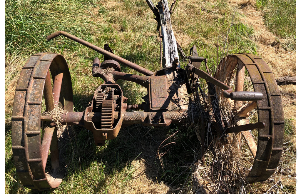 Large Antique Horse Drawn Plough