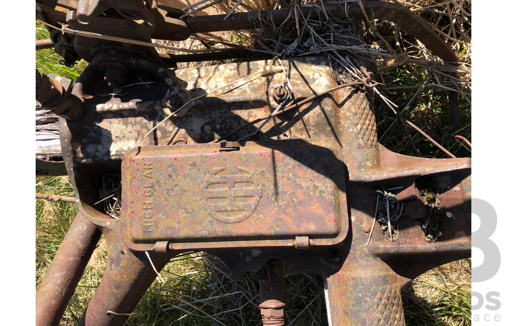 Large Antique Horse Drawn Plough