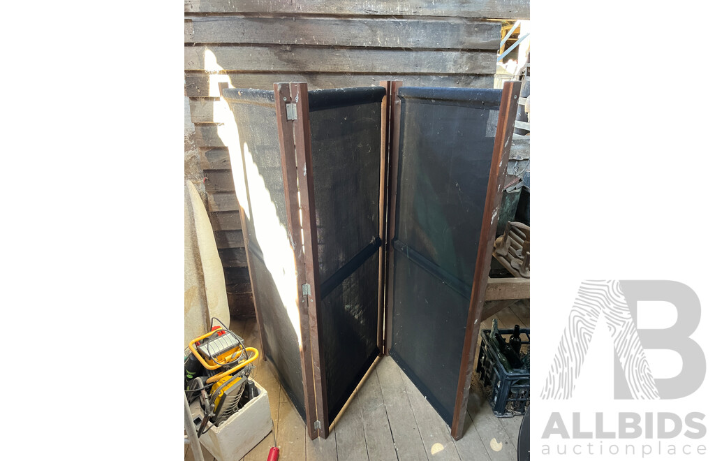 Folding Timber Framed Fly Screen