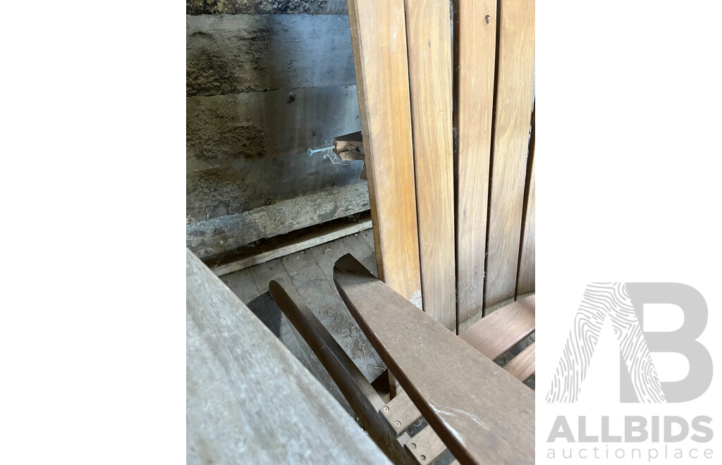 Pair of Early Timber Sunrise Chairs