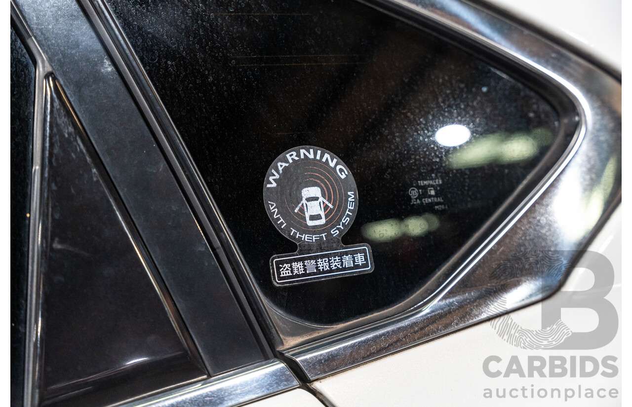 12/2011 Nissan Fuga Hybrid VIP Y51 4d Sedan Pearl White Metallic V6 3.5L - Hybrid (IMPORT)