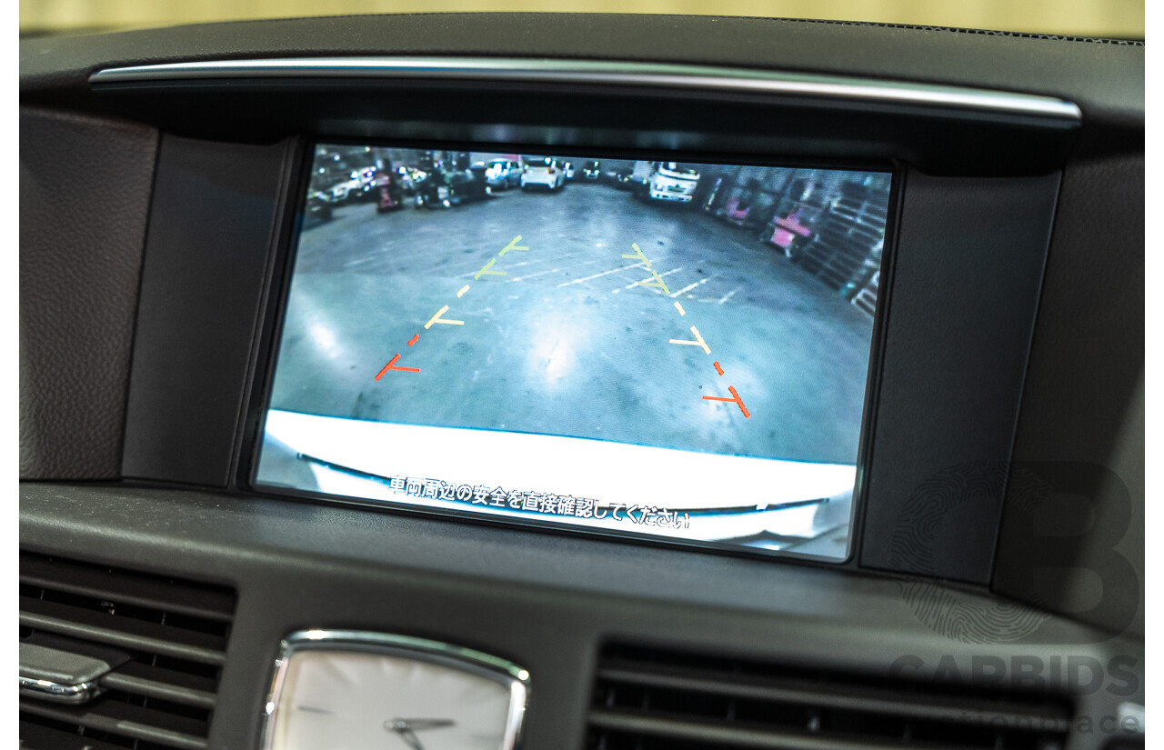 12/2011 Nissan Fuga Hybrid VIP Y51 4d Sedan Pearl White Metallic V6 3.5L - Hybrid (IMPORT)