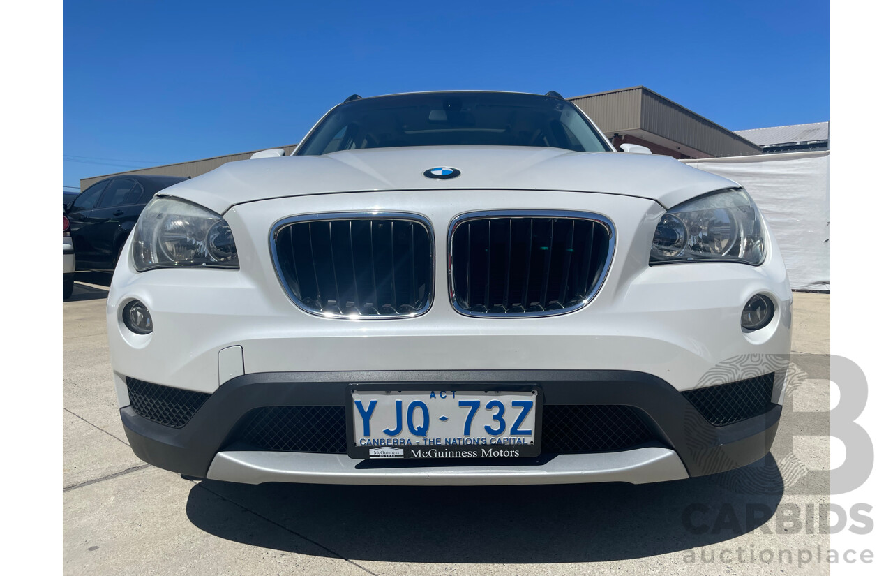 02/13 Bmw X1 sDRIVE 18d RWD E84 MY13 4D Wagon White 2.0L