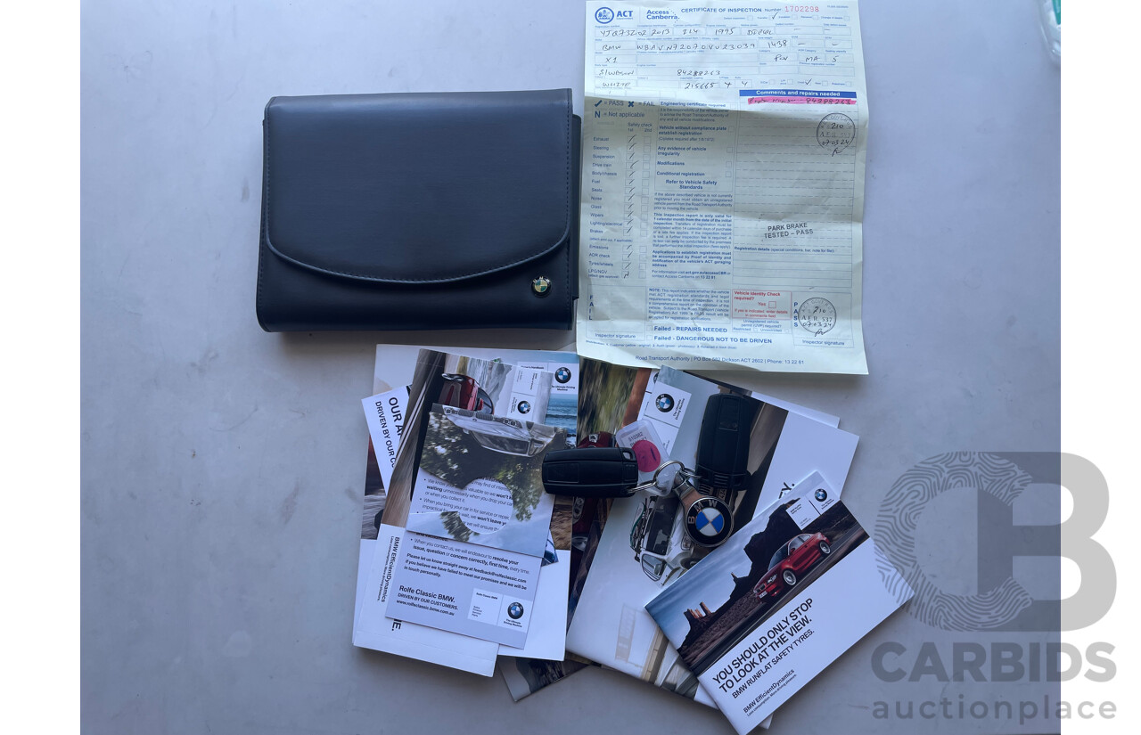 02/13 Bmw X1 sDRIVE 18d RWD E84 MY13 4D Wagon White 2.0L