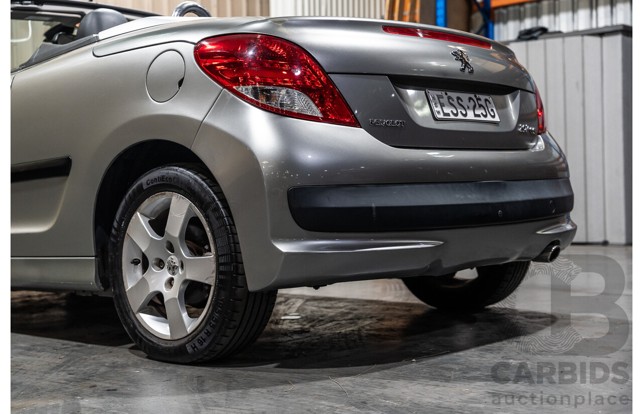 3/2011 Peugeot 207 CC 1.6 MY10 2d Cabriolet Metallic Grey 1.6L