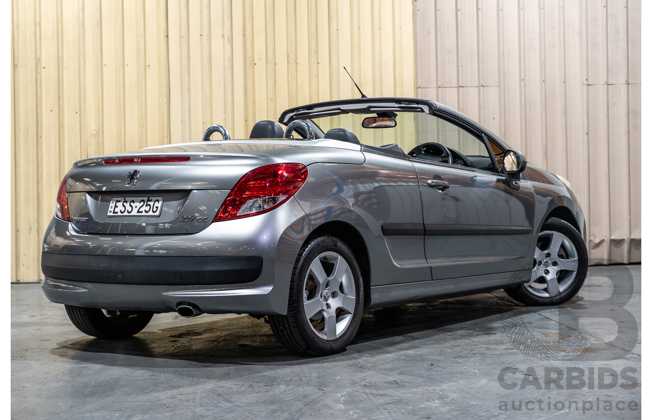 3/2011 Peugeot 207 CC 1.6 MY10 2d Cabriolet Metallic Grey 1.6L