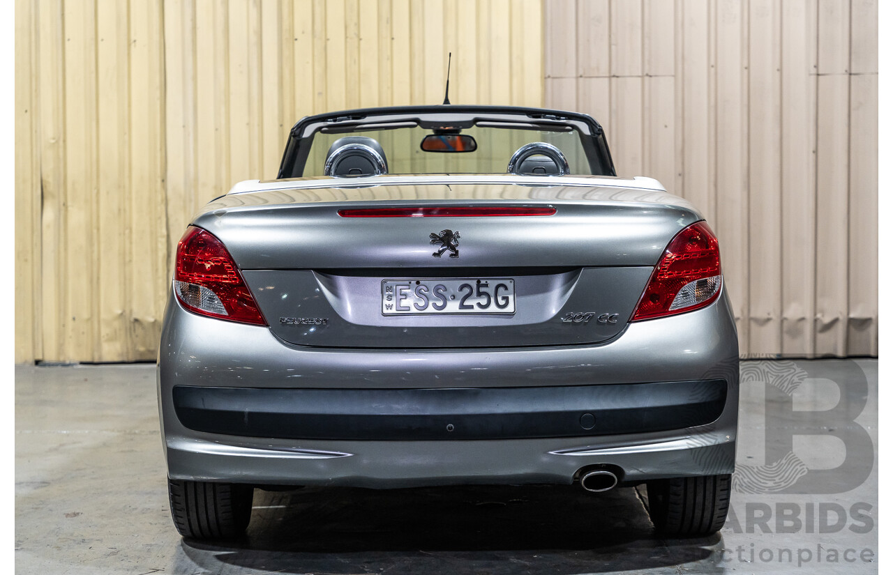 3/2011 Peugeot 207 CC 1.6 MY10 2d Cabriolet Metallic Grey 1.6L