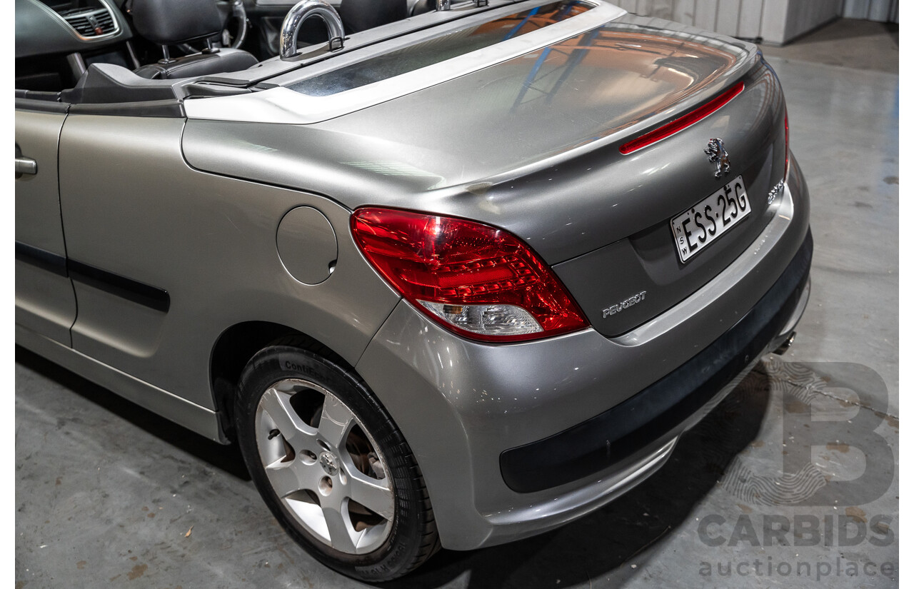 3/2011 Peugeot 207 CC 1.6 MY10 2d Cabriolet Metallic Grey 1.6L
