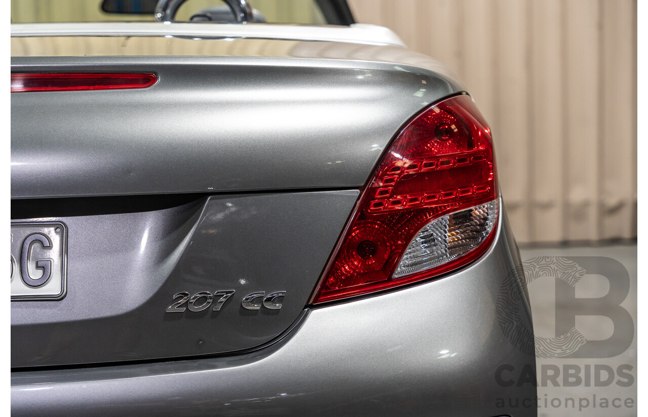 3/2011 Peugeot 207 CC 1.6 MY10 2d Cabriolet Metallic Grey 1.6L
