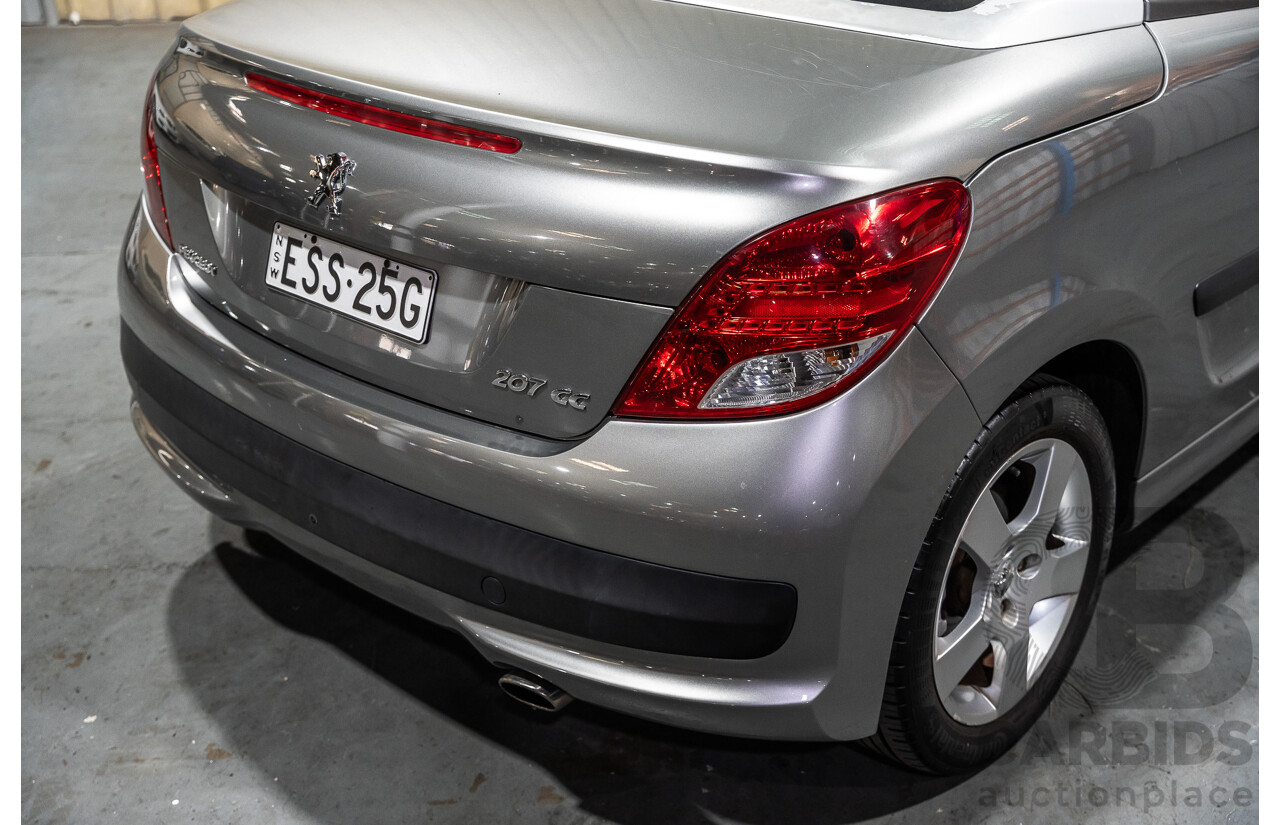 3/2011 Peugeot 207 CC 1.6 MY10 2d Cabriolet Metallic Grey 1.6L