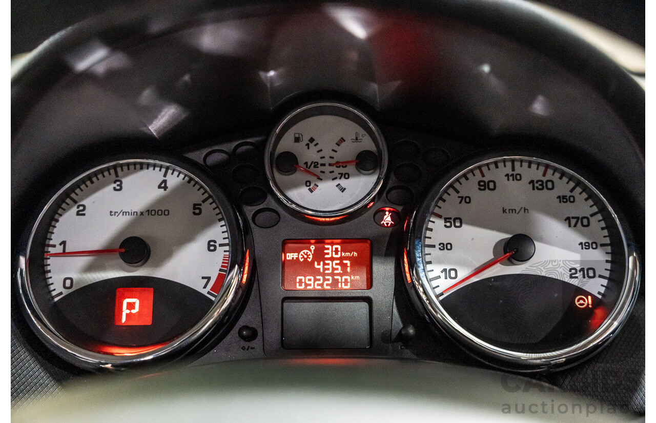 3/2011 Peugeot 207 CC 1.6 MY10 2d Cabriolet Metallic Grey 1.6L