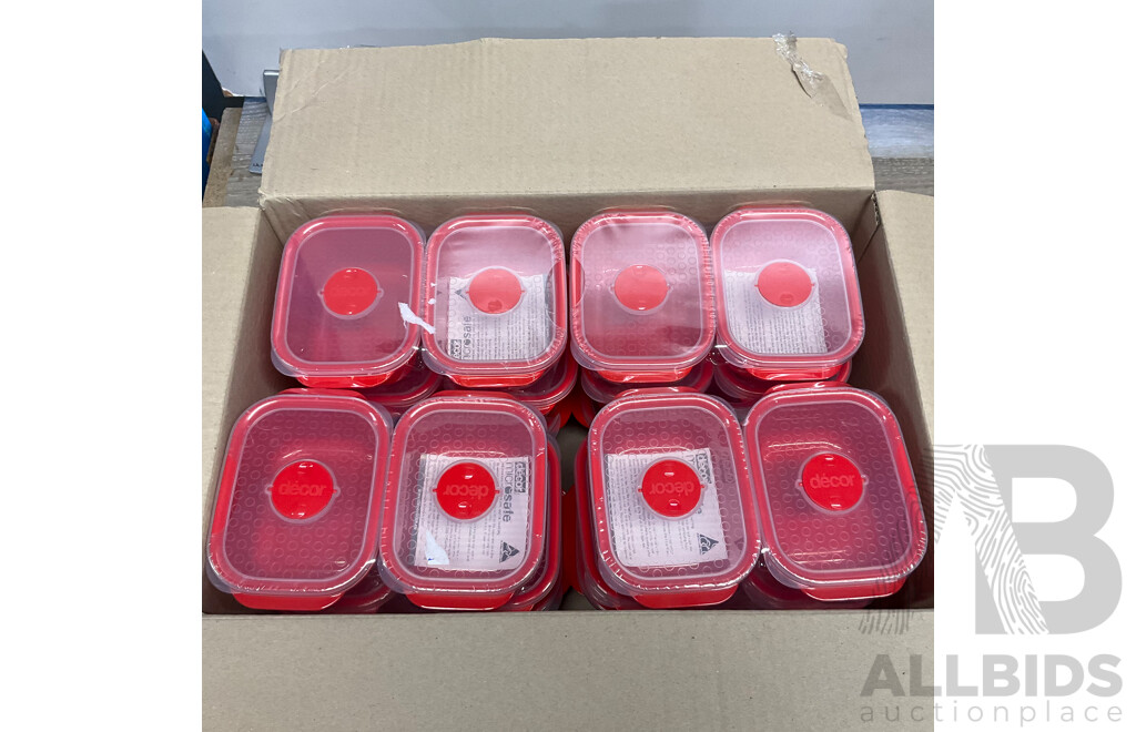 DECOR Microsafe Obl Set of 5 Value Pack X4 & QuadBands Pumped Tritan Bottle 750ml X6