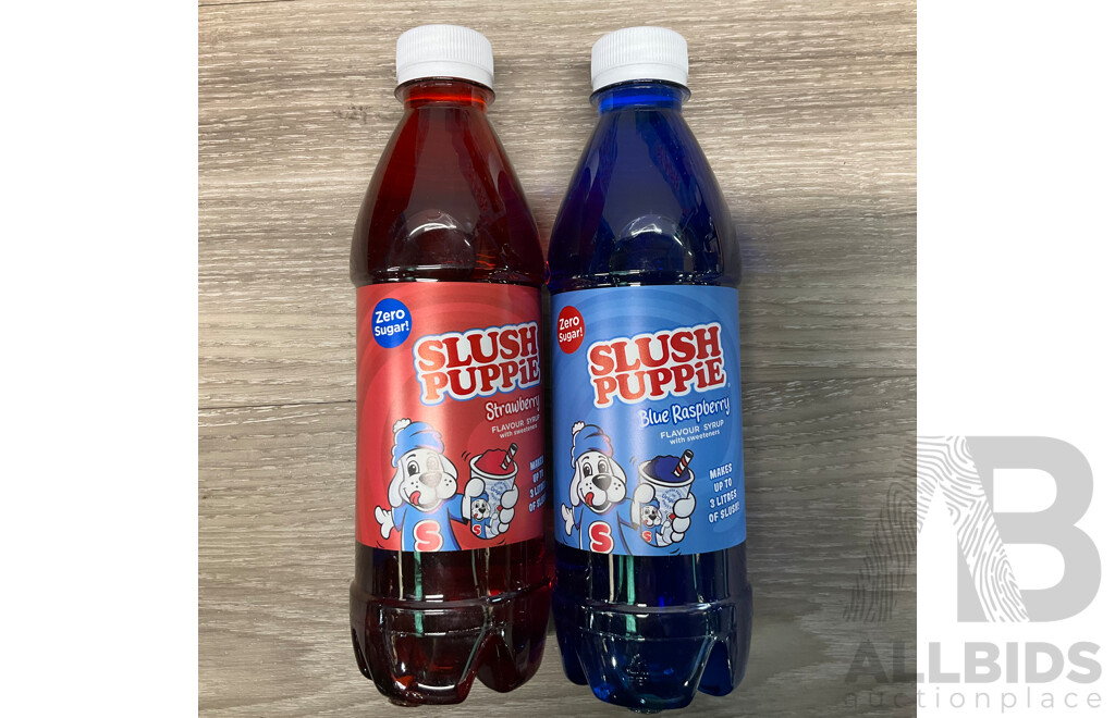 SLUSH PUPPIE Slushie Freeze Pop/Making Cup/Syrups - lot of 9