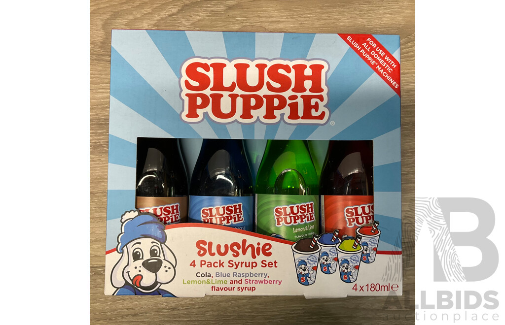SLUSH PUPPIE Slushie Freeze Pop/Making Cup/Syrups - lot of 9