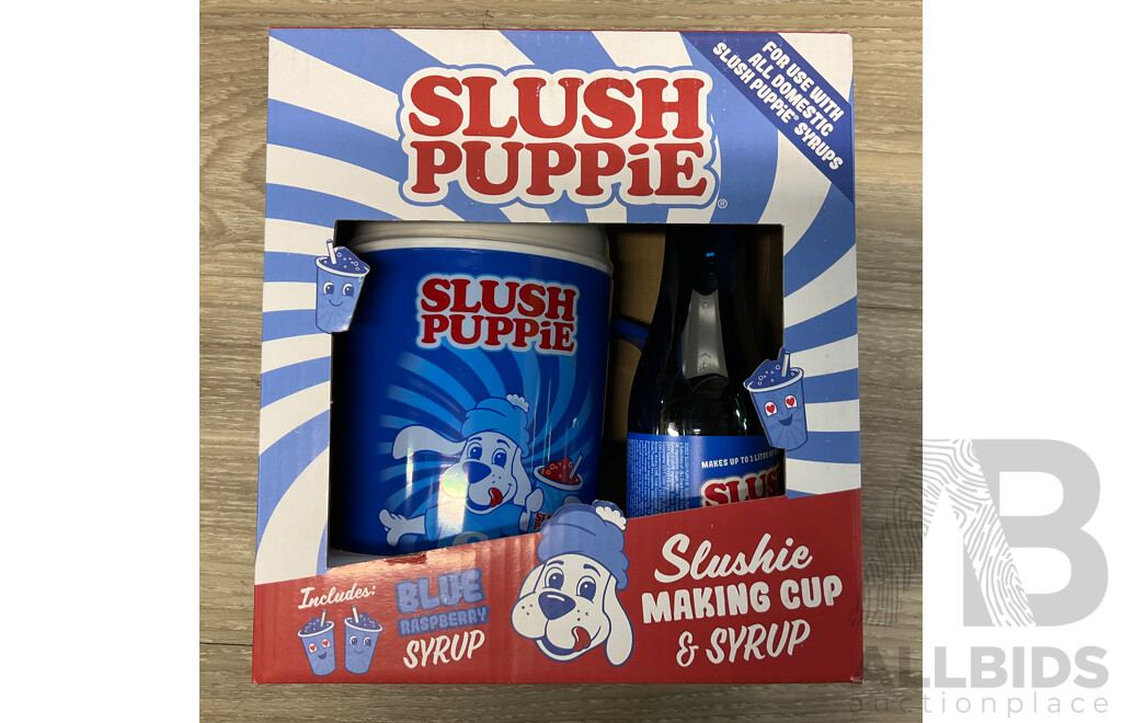 SLUSH PUPPIE Slushie Freeze Pop/Making Cup/Syrups - Lot of 10