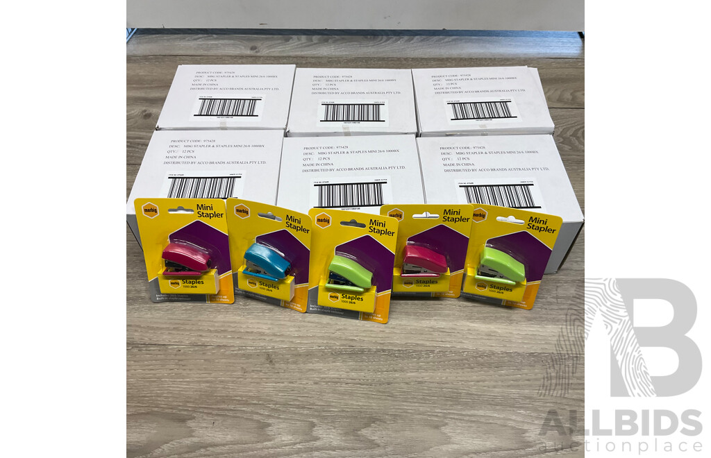 MARBIG Mini Stapler - Lot of 65