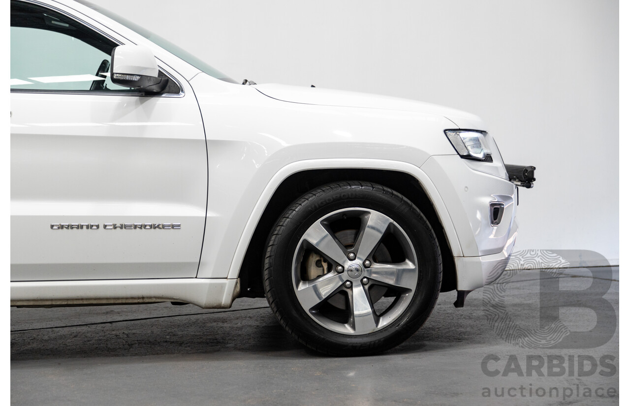 11/2014 Jeep Grand Cherokee Overland (4x4) WK MY15 4d Wagon White Turbo Diesel V6 3.0L
