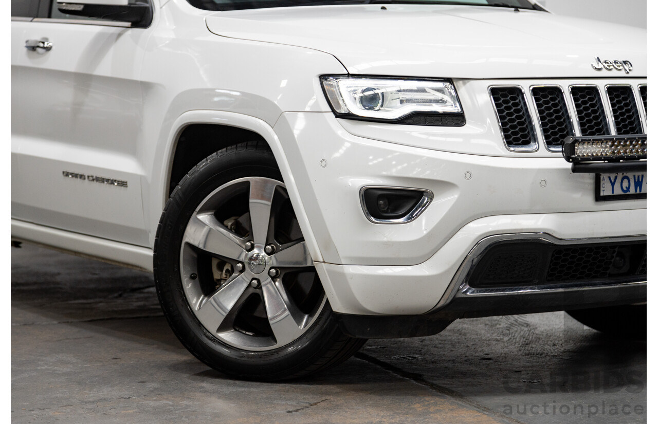 11/2014 Jeep Grand Cherokee Overland (4x4) WK MY15 4d Wagon White Turbo Diesel V6 3.0L