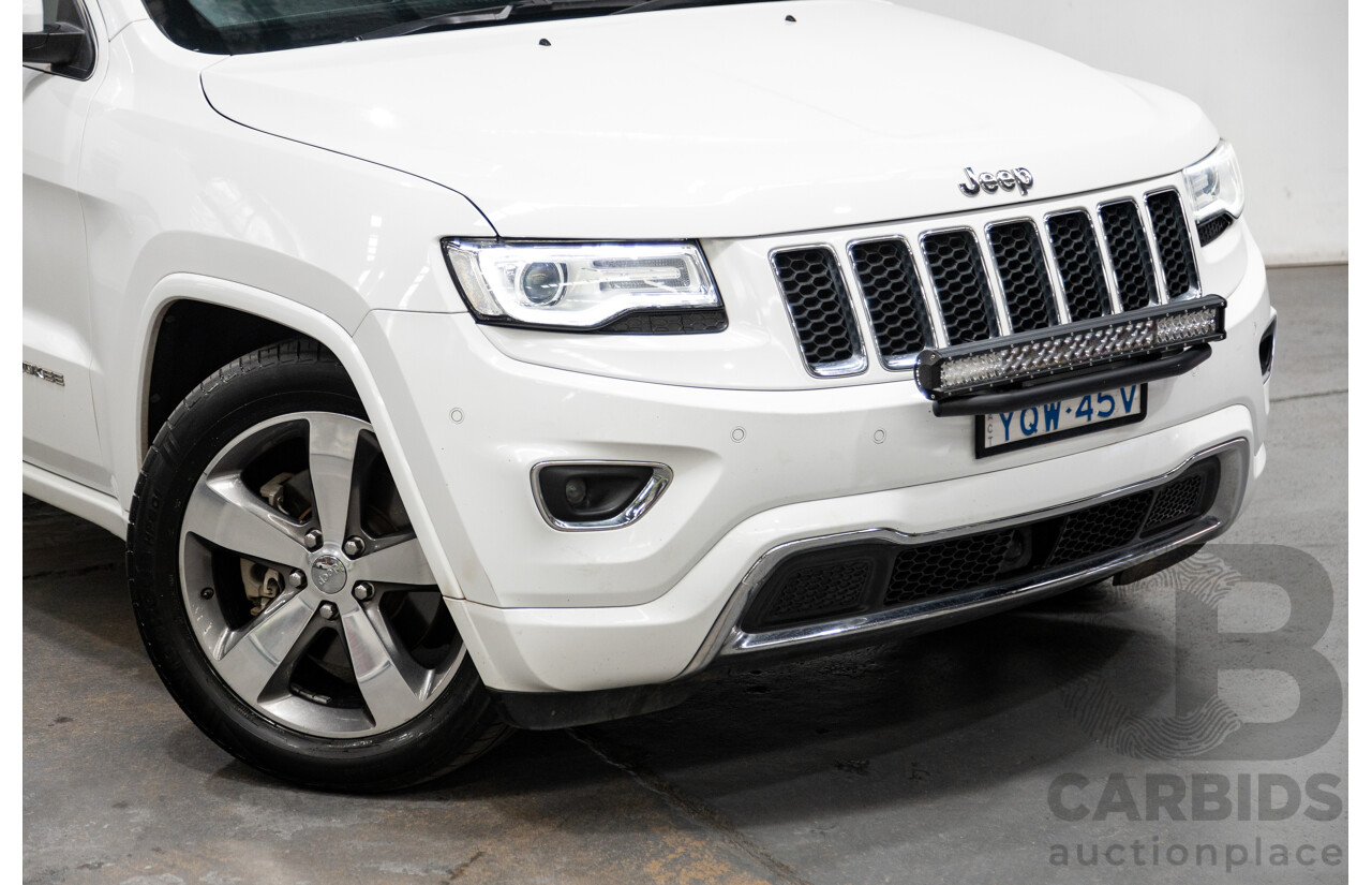 11/2014 Jeep Grand Cherokee Overland (4x4) WK MY15 4d Wagon White Turbo Diesel V6 3.0L