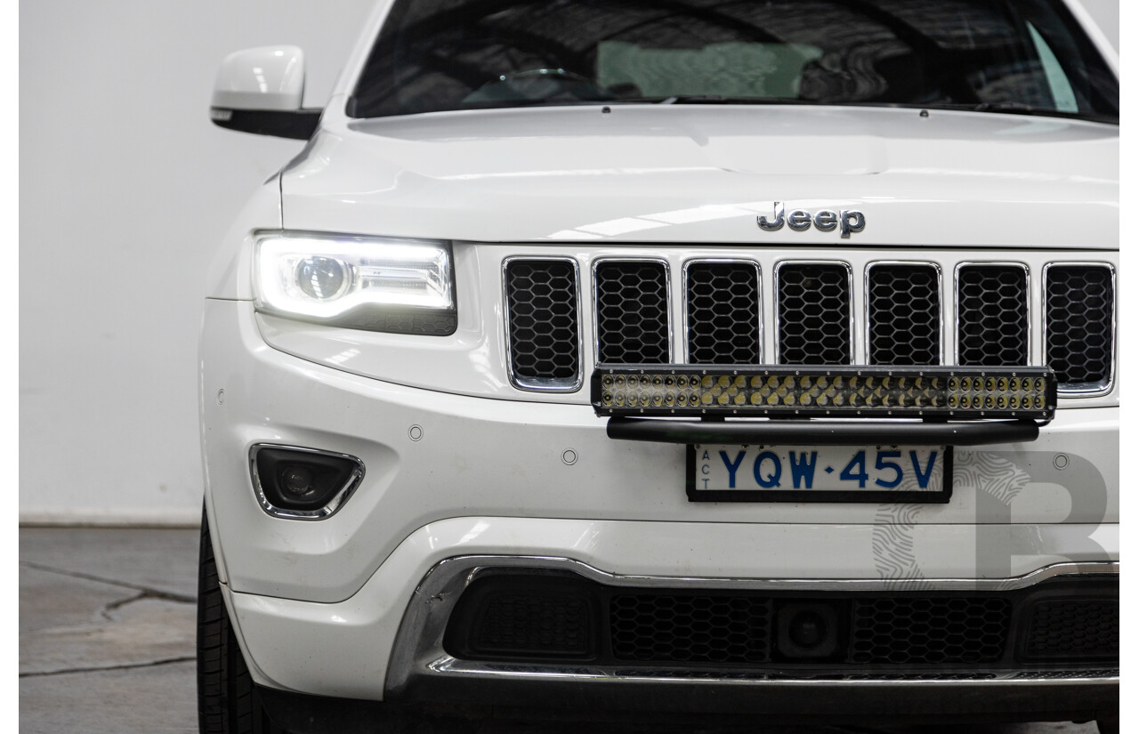 11/2014 Jeep Grand Cherokee Overland (4x4) WK MY15 4d Wagon White Turbo Diesel V6 3.0L