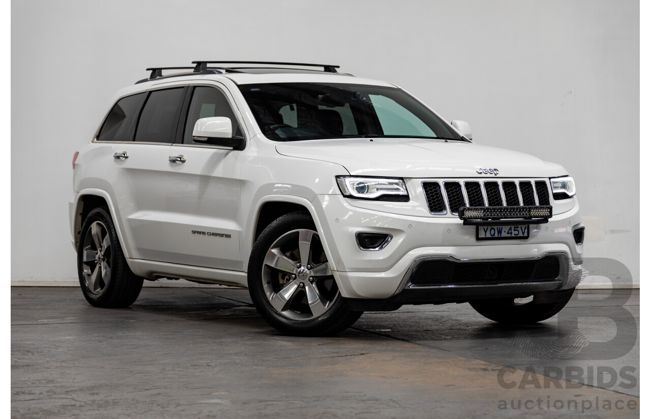 11/2014 Jeep Grand Cherokee Overland (4x4) WK MY15 4d Wagon White Turbo Diesel V6 3.0L
