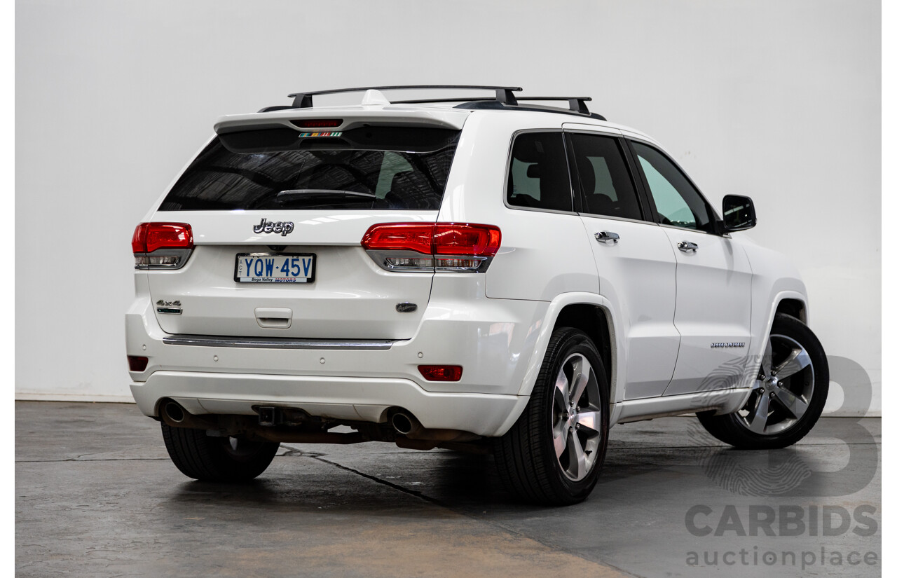 11/2014 Jeep Grand Cherokee Overland (4x4) WK MY15 4d Wagon White Turbo Diesel V6 3.0L