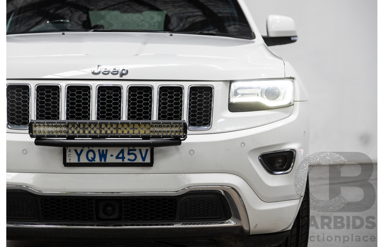 11/2014 Jeep Grand Cherokee Overland (4x4) WK MY15 4d Wagon White Turbo Diesel V6 3.0L